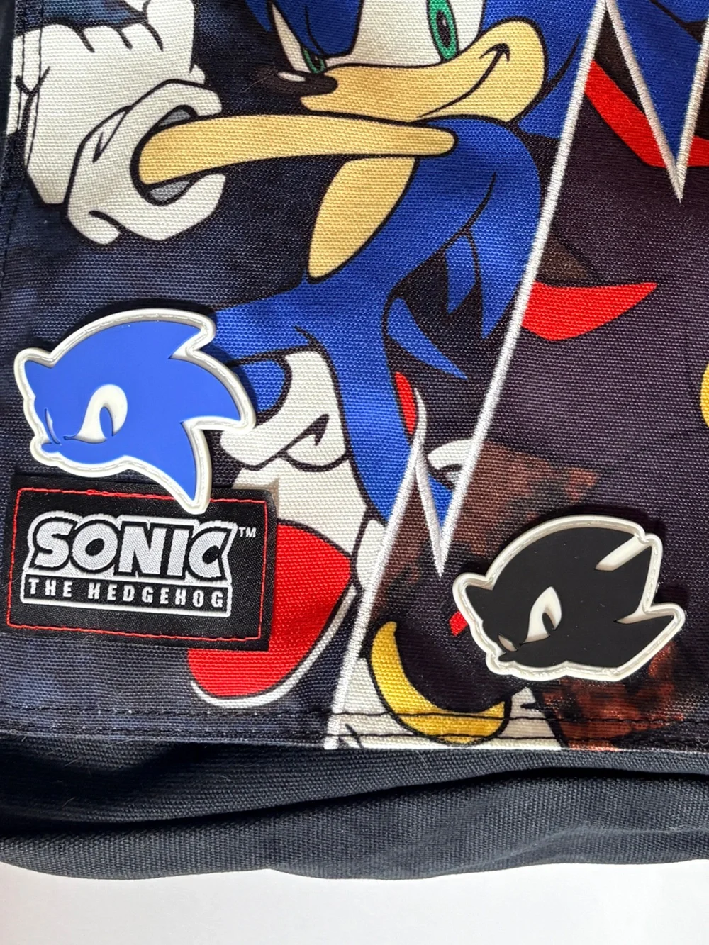 Sonic & Shadow Split Messenger Bag Sonic The Hedgehog NWT